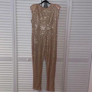 Gold Shiny Jumpsuit